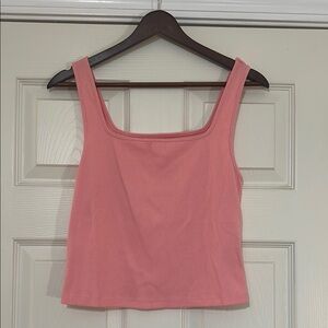 Old Navy Pink Ribbed Tank Top